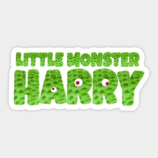 Little Monster Harry Fun Furry Design Sticker